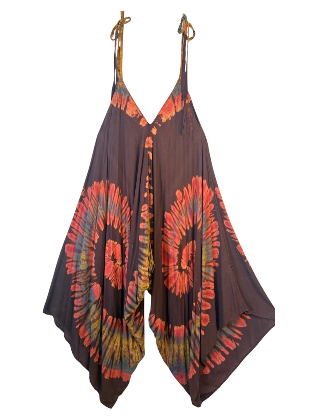 SACRED THREADS Tie Dye Wide Leg Jumpsuit Playsuit O/S